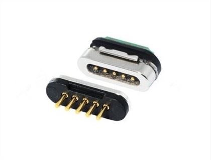 5 Pin Magnetic Pogo Pin Connector